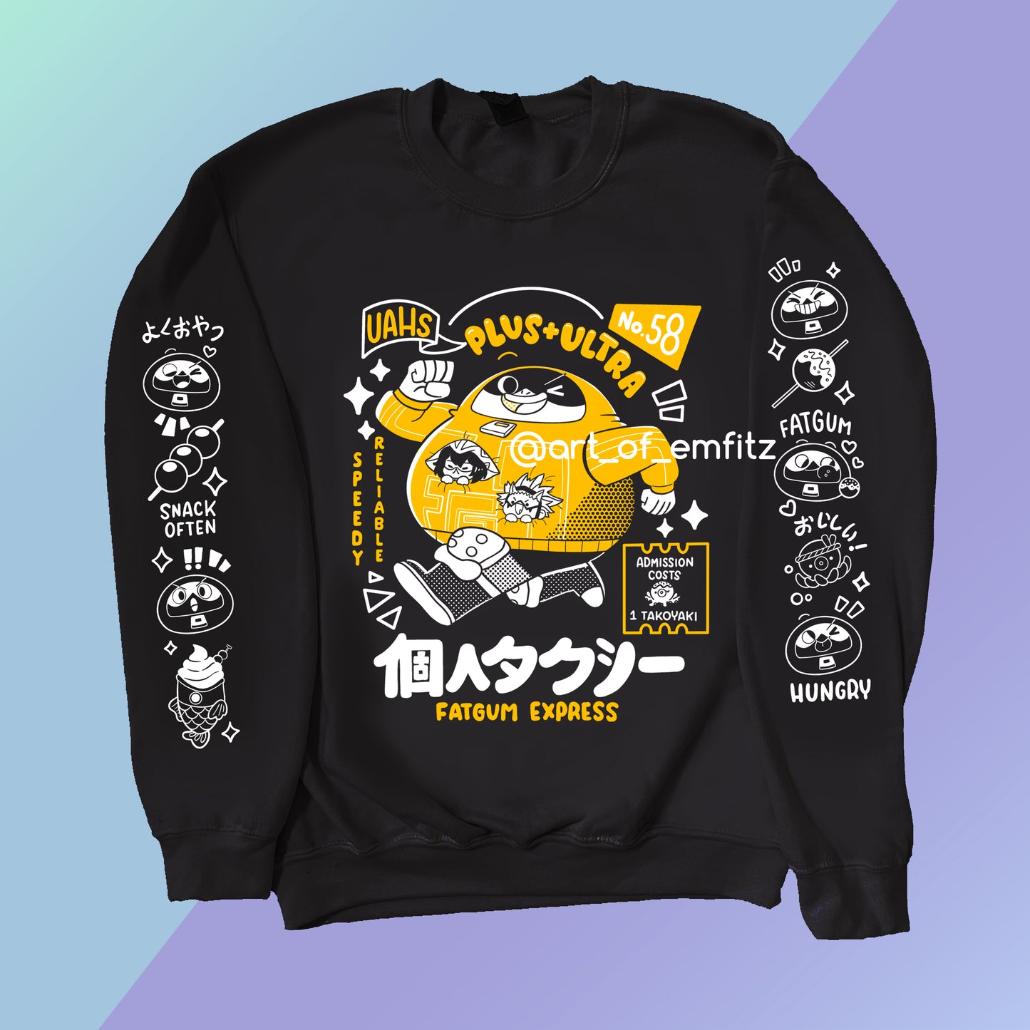 Black Taxi Crewneck Sweater