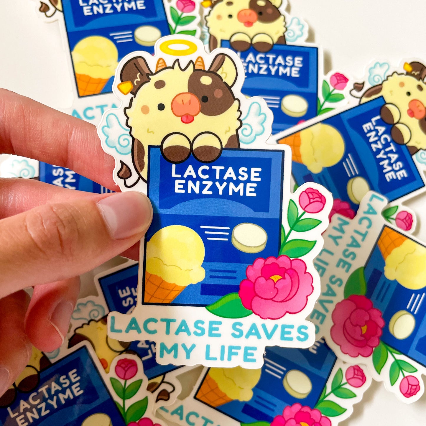 Lactose Intolerant Vinyl Sticker