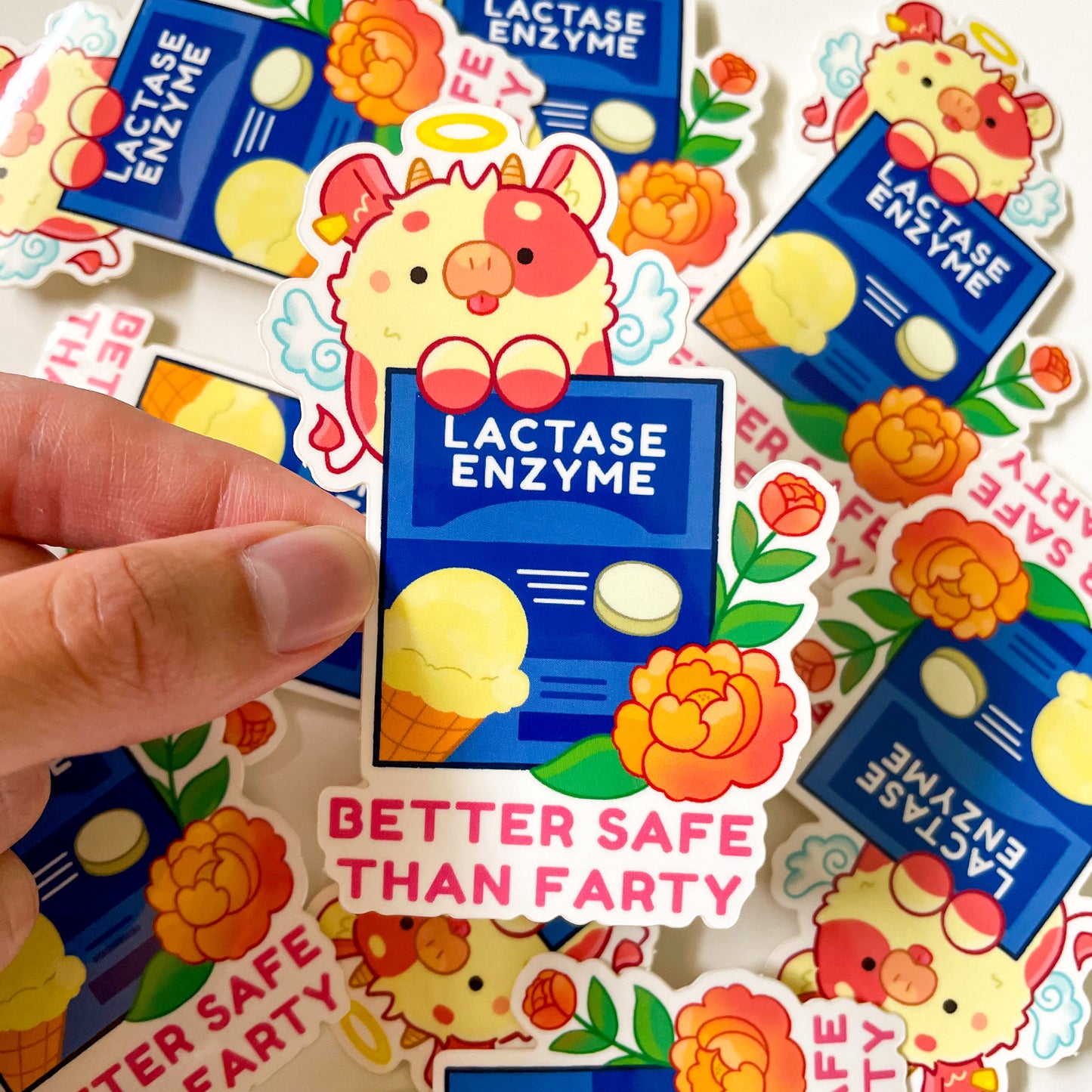 Lactose Intolerant Vinyl Sticker