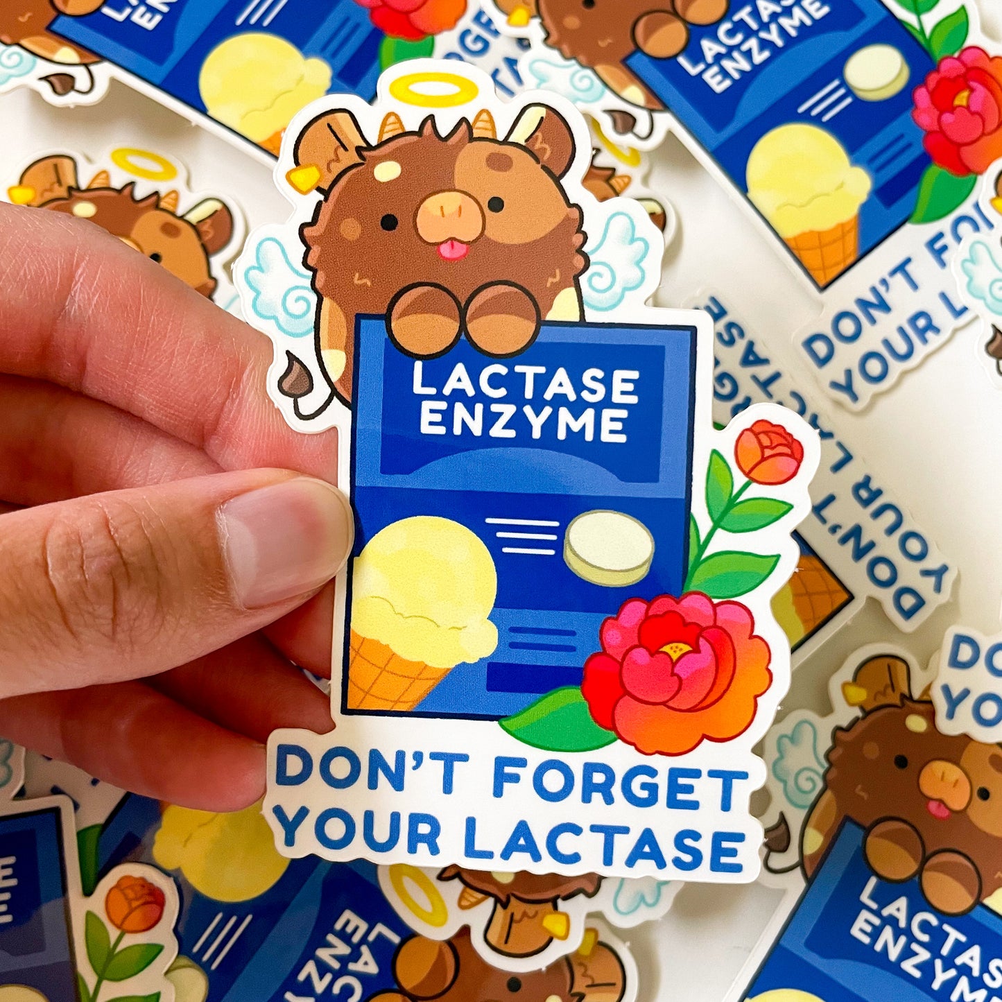 Lactose Intolerant Vinyl Sticker