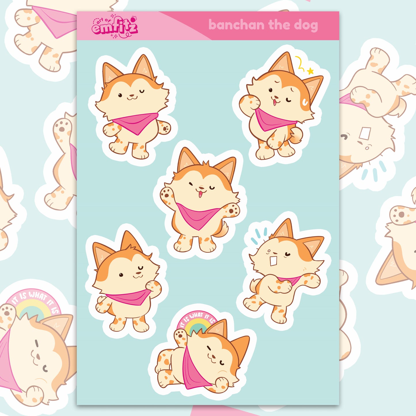 Cutie Banchan Vinyl Sticker Sheet