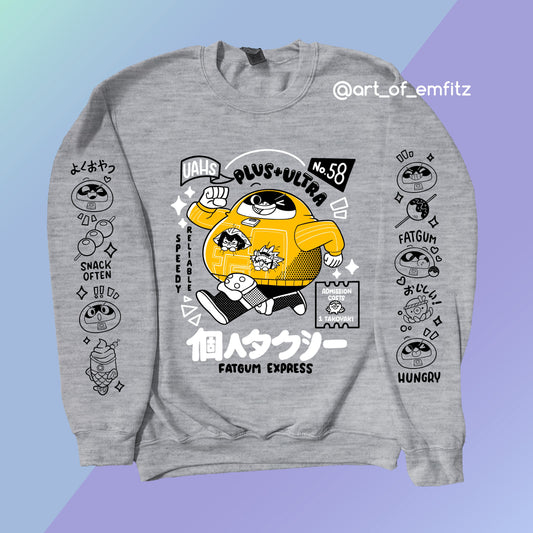 Gray Taxi Crewneck Sweater
