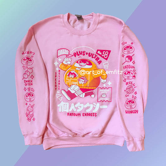 Pink Taxi Crewneck Sweater