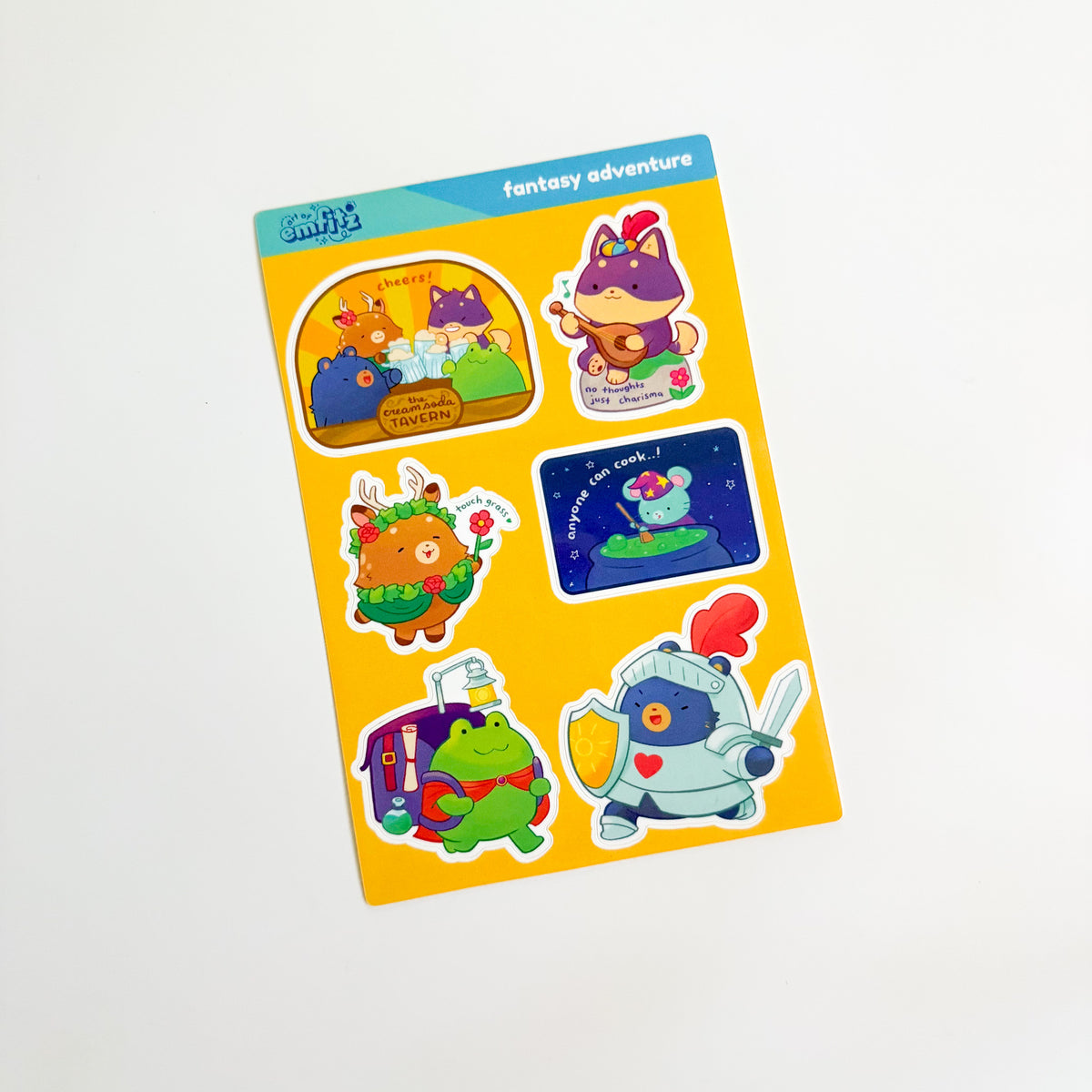 Fantasy Adventure Sticker Sheet