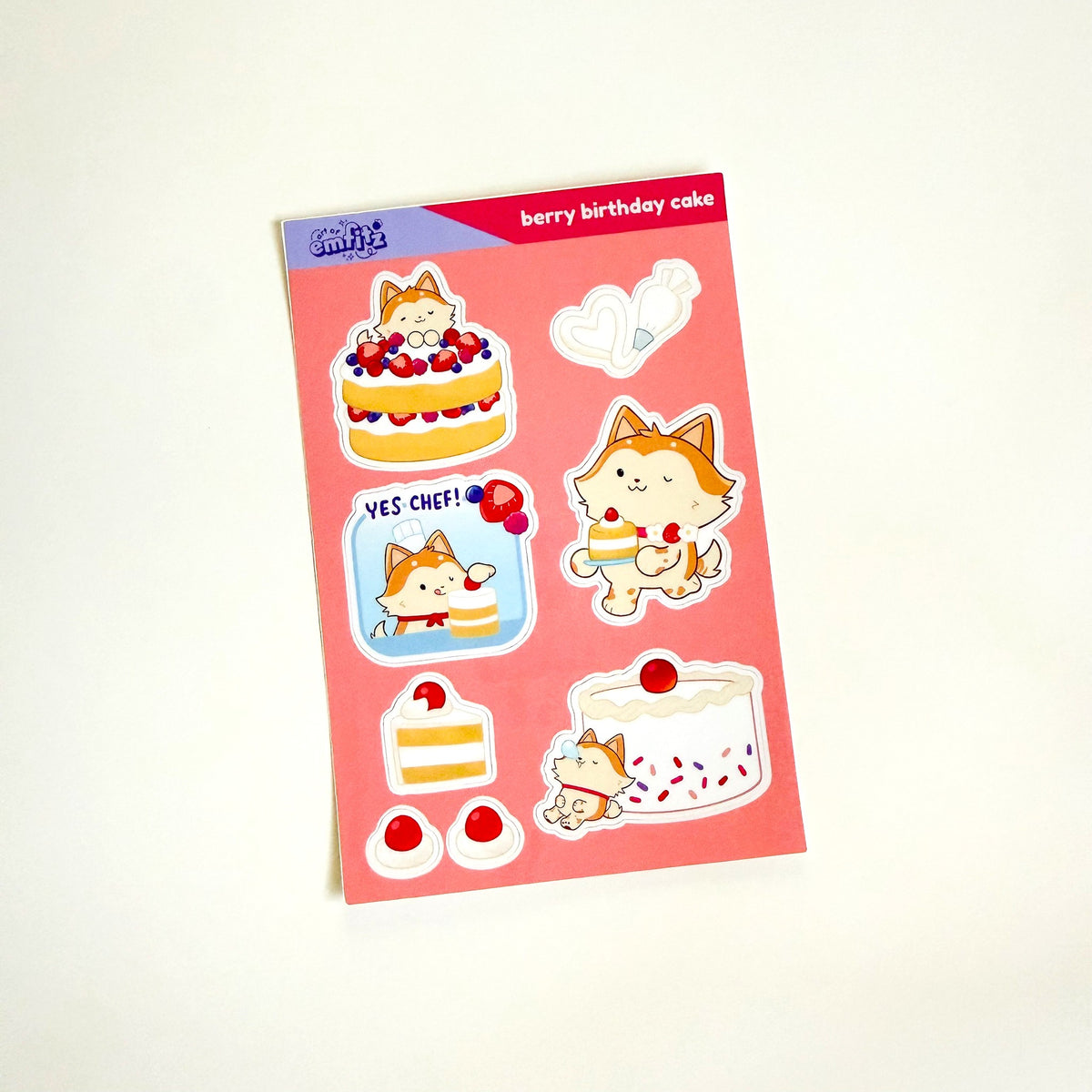 Berry Cake Sticker Sheet