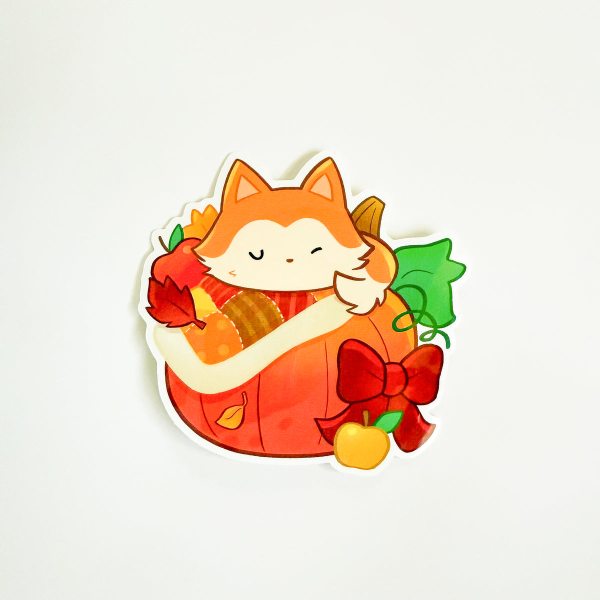 Sleepy Pumpkin Sticker