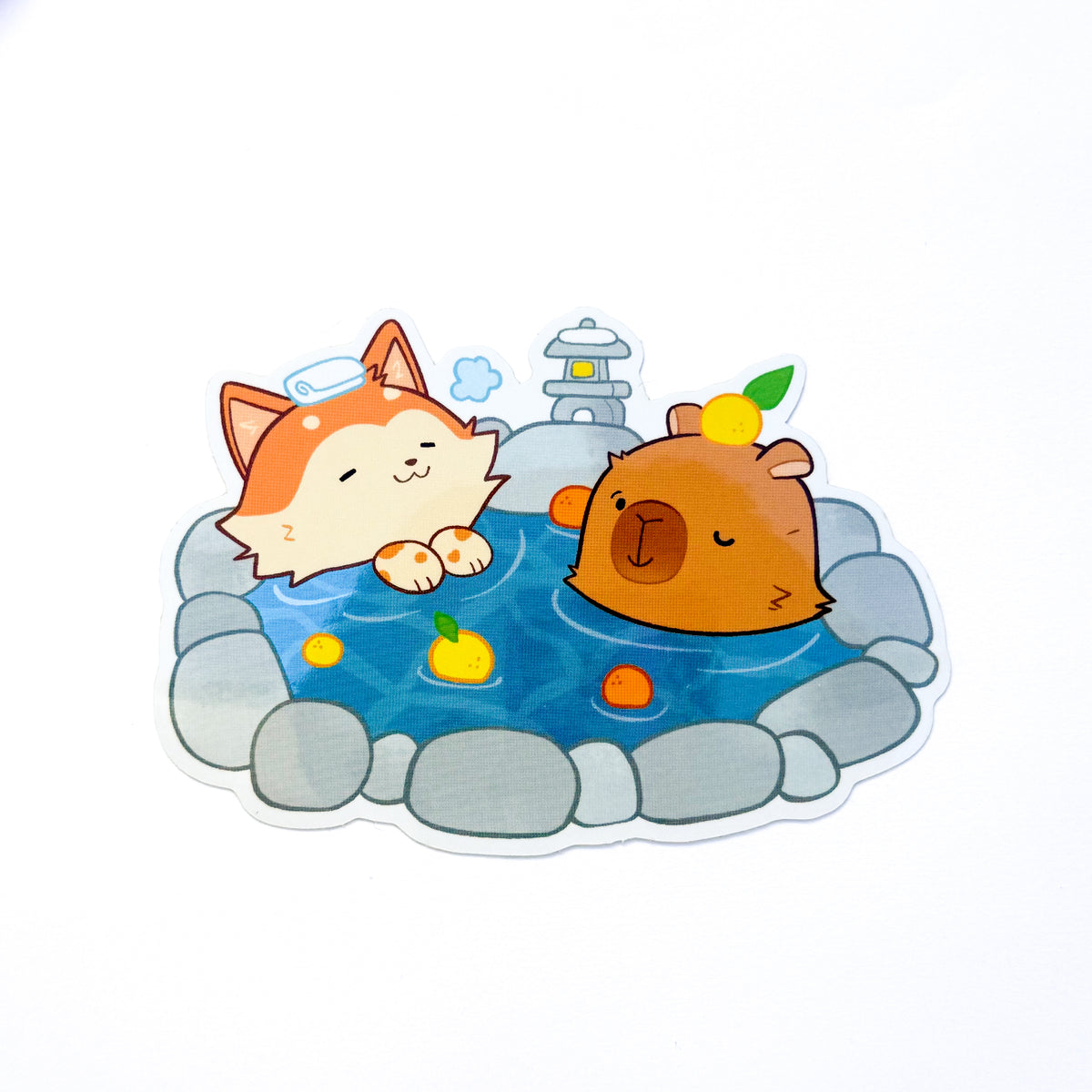 Capybara Mirror Sticker