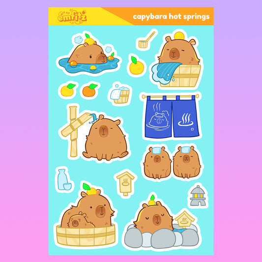 Capybara Sticker Sheet