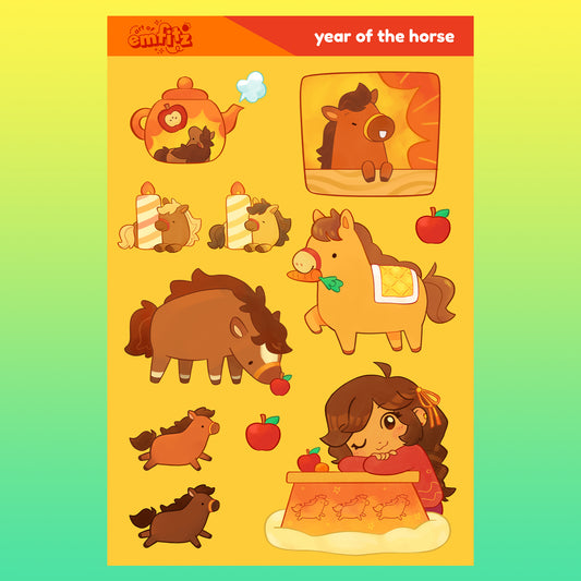 Year of the Horse Sticker Sheet