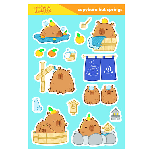 Capybara Sticker Sheet