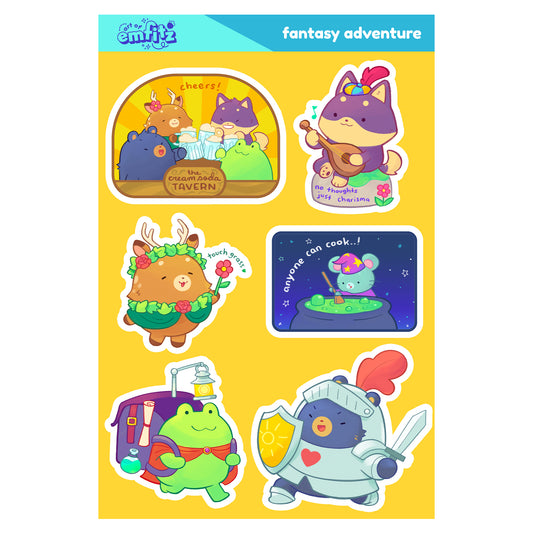 Fantasy Adventure Sticker Sheet