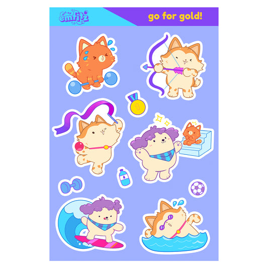 Go for Gold Sticker Sheet