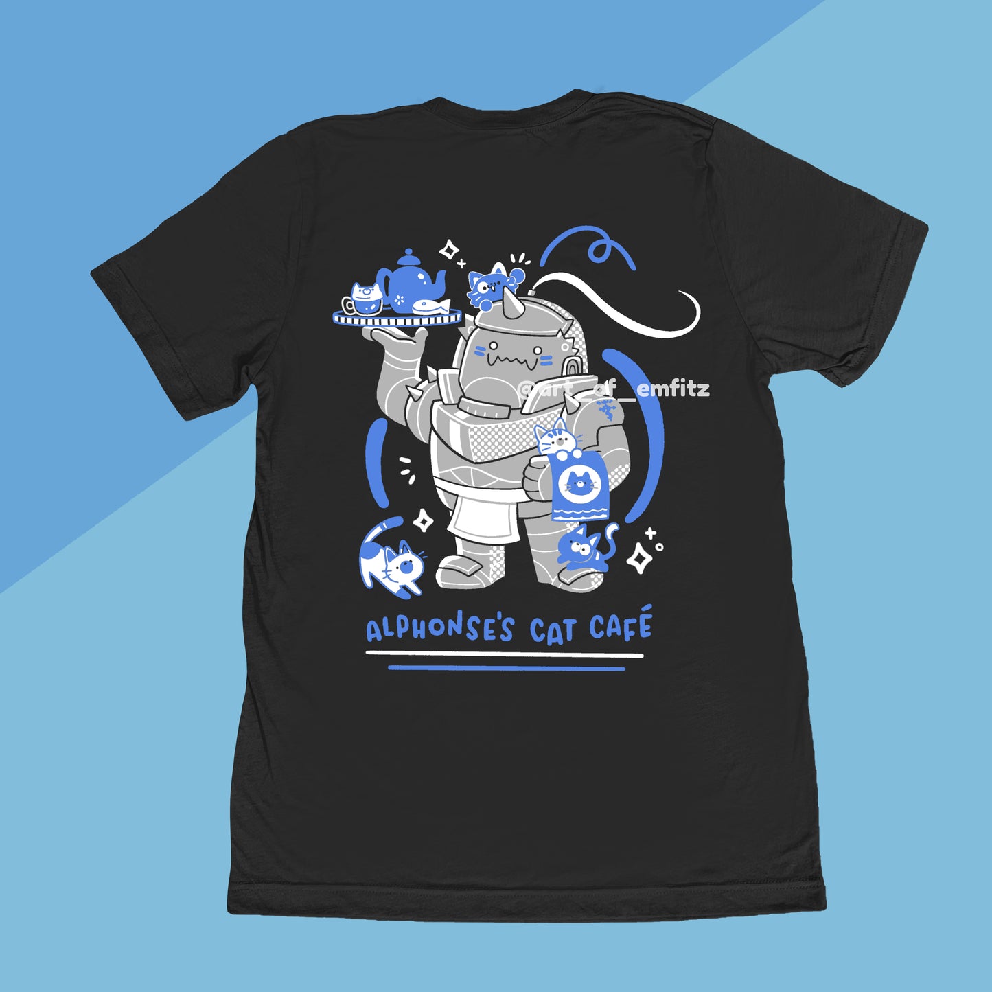 Cat Cafe Black T-shirt