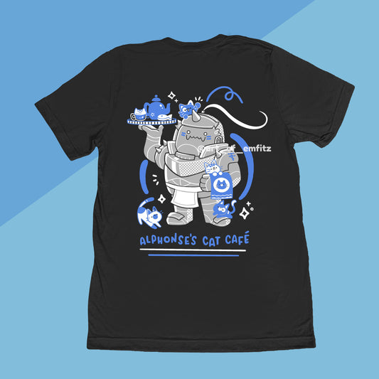 Cat Cafe Black T-shirt