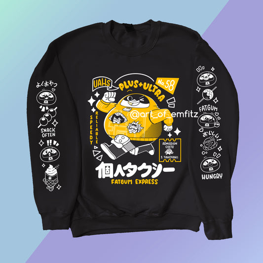 Taxi Black Crewneck Sweater