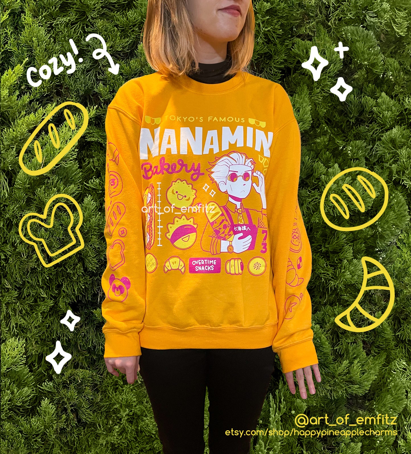 Bakery Gold Crewneck Sweater